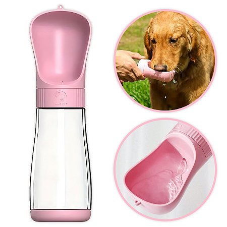 Garrafa Pet Hidratante para Passeio Trava 330ml